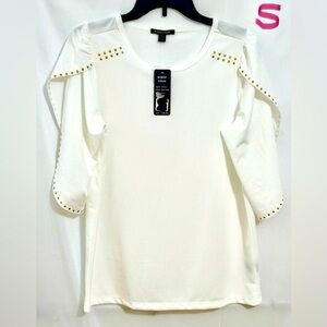 Robert Louis Elegant Blouse in White